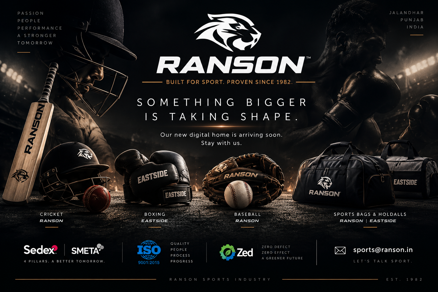 Ranson Sports Industry — Something Bigger Is Taking Shape. Built for Sport. Proven Since 1982.